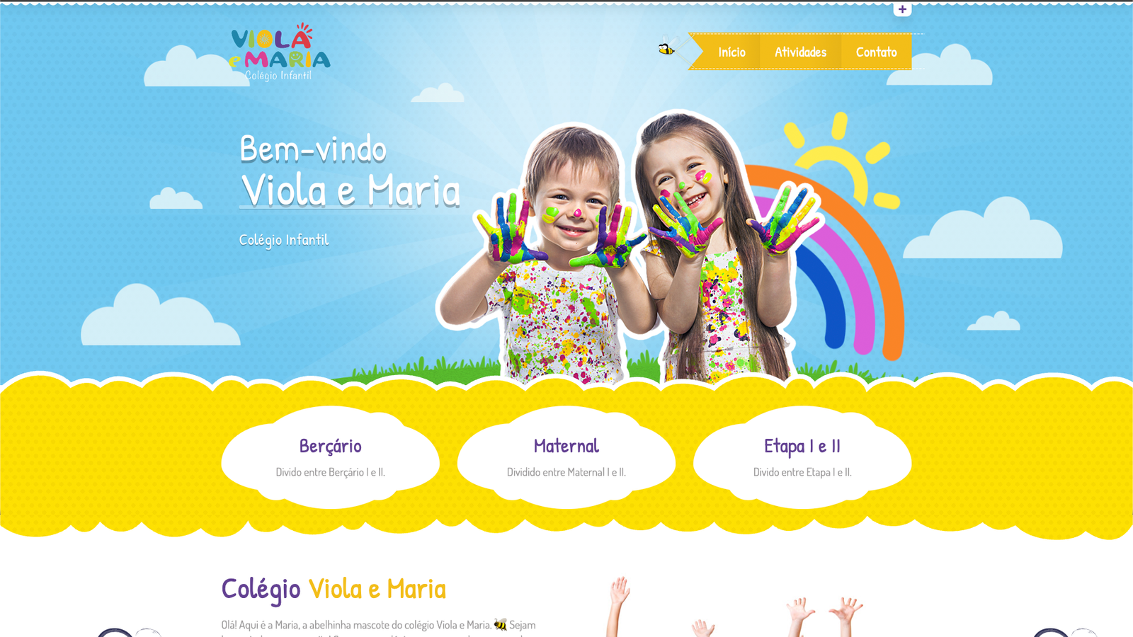 Website Colégio Viola e Maria