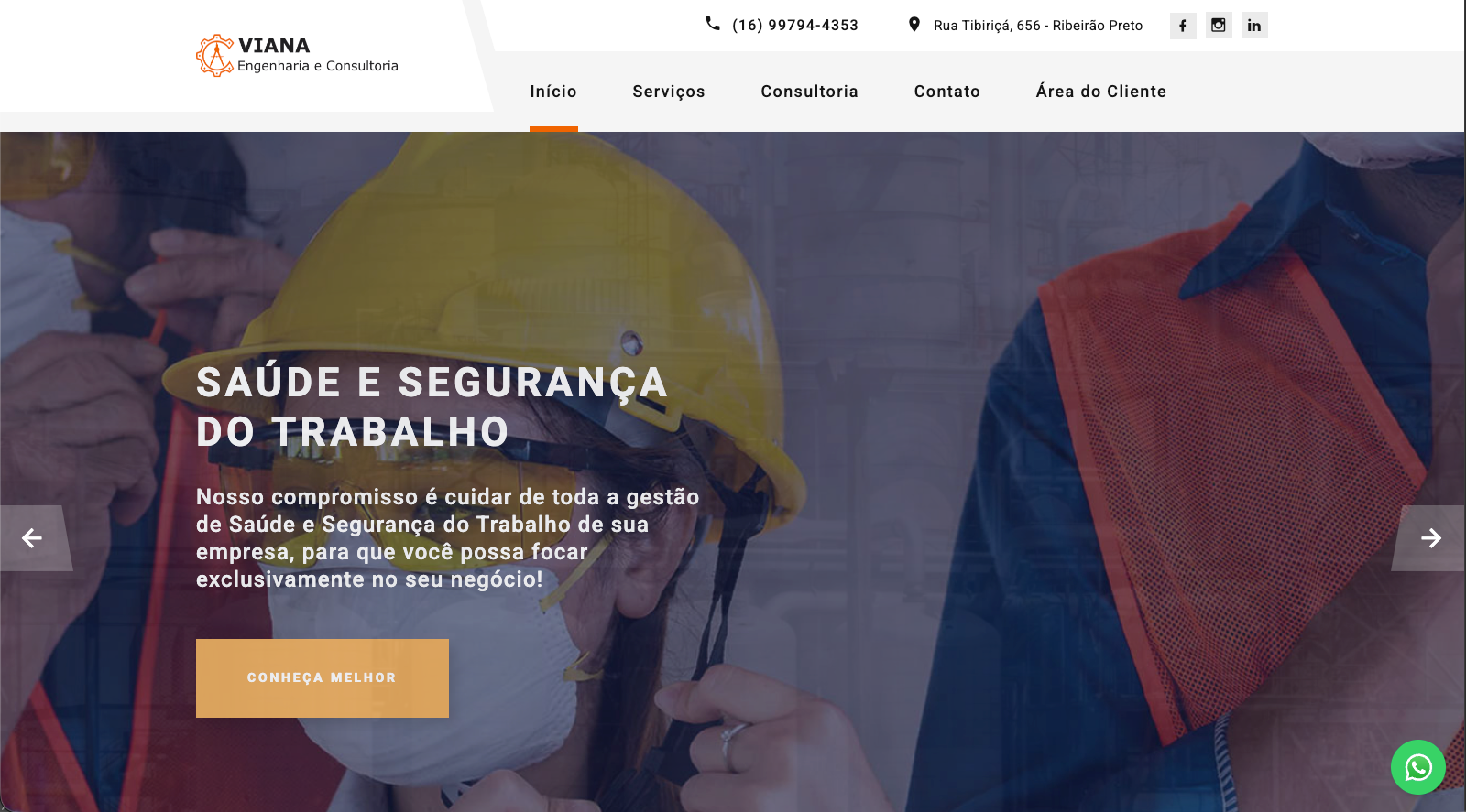 Website Viana Engenharia