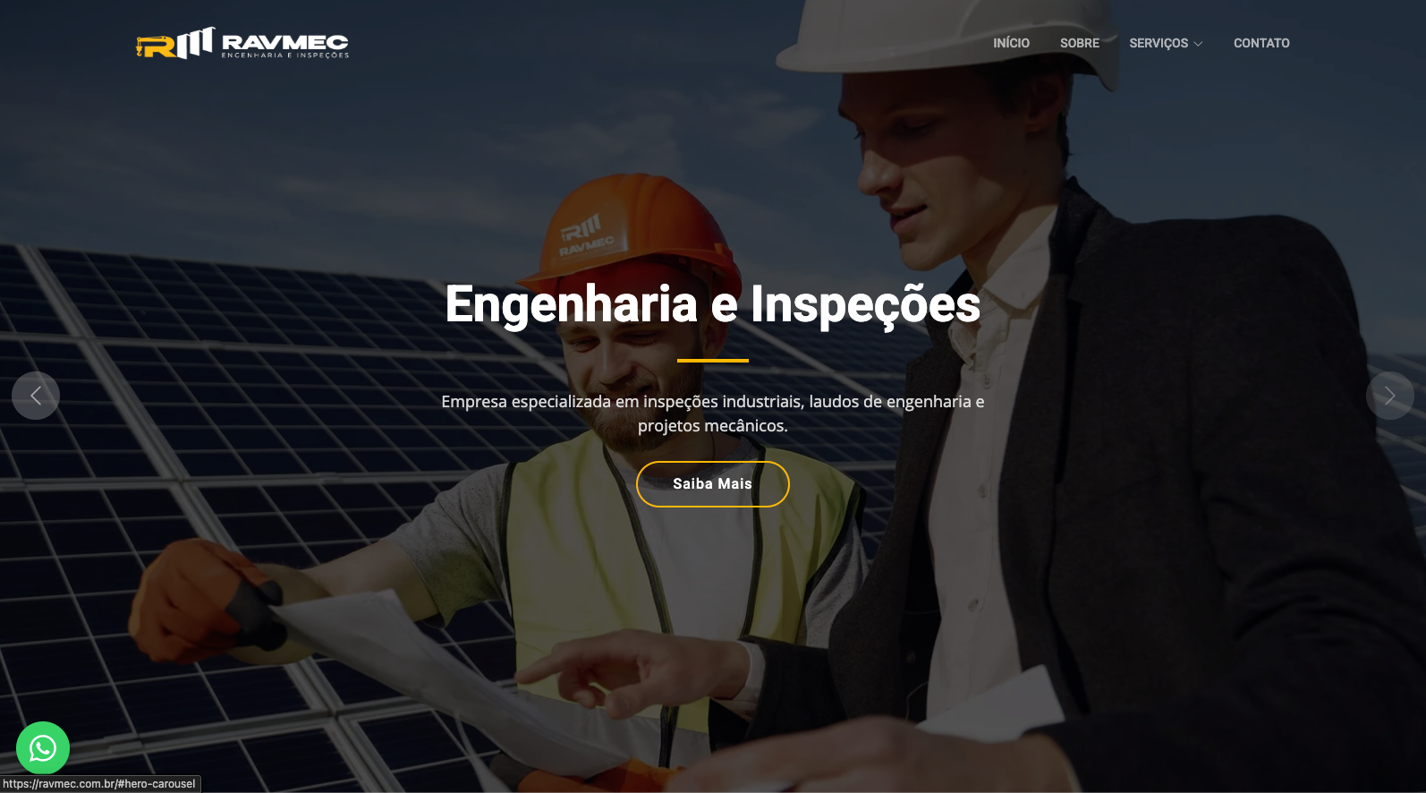 Website RAVMEC Engenharia