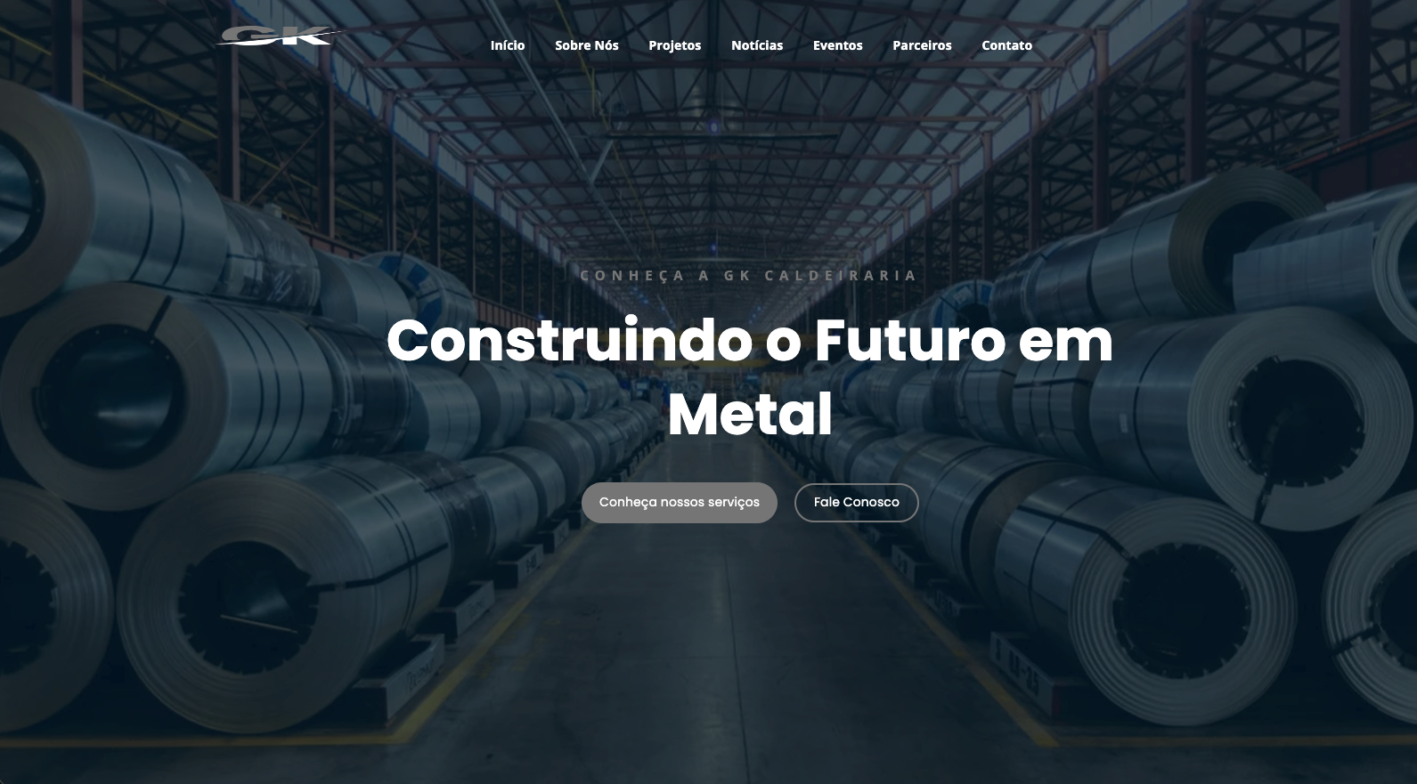 Website GK Caldeiraria